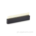 Conector fêmea feito à máquina 1.27mm 18P reto do encabeçamento